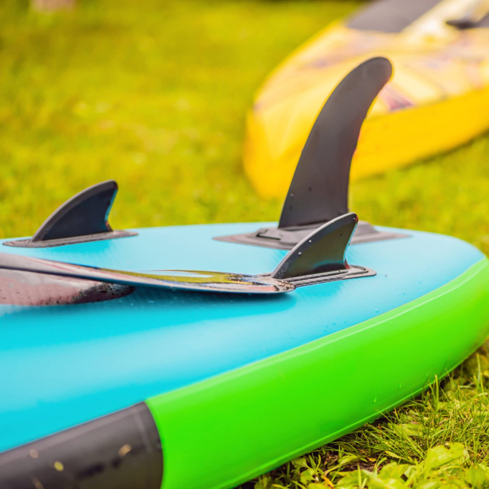 BESPORTBLE Aileron de Kayak Amovible 3 Pièces en PVC Noir pour Navigation