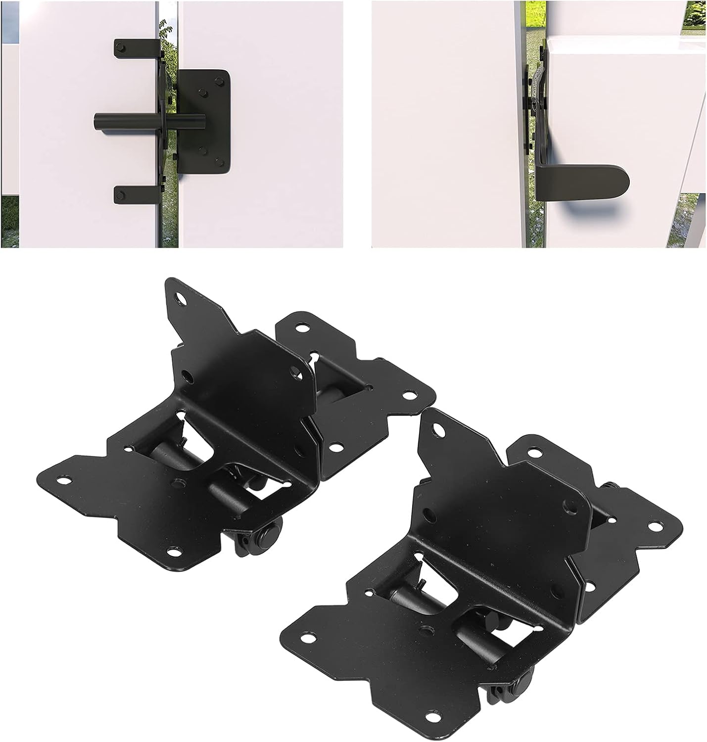 Gate Hinge, Fence Kit, Gate Hinge Screw/Fastener Kit Gate HighHardness Carbon Steel Gate Hardwares for Fence Gate Garden Gate,Furniture, Gate Latches