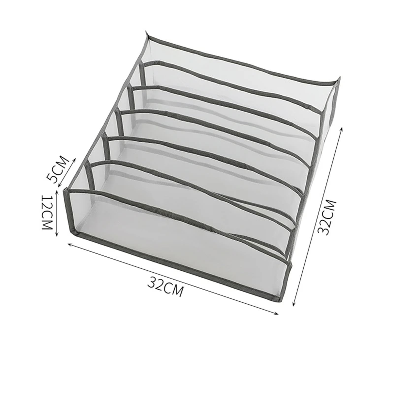 Scatola Porta Calzini Organizzatore di biancheria intima for guardaroba, vestiti, armadietti, cassetti, reggiseni, calzini, scatola immagazzinaggio(White 11 grid,10PCS)
