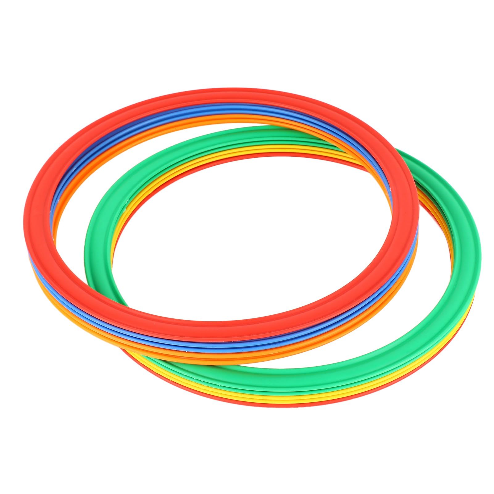 Tonysa Set di Anelli di velocità Sportivi Multicolori per Bambini 10 Anelli 10 Fibbie Giocattolo di agilità Migliorato per Giochi All'aperto per Bambini