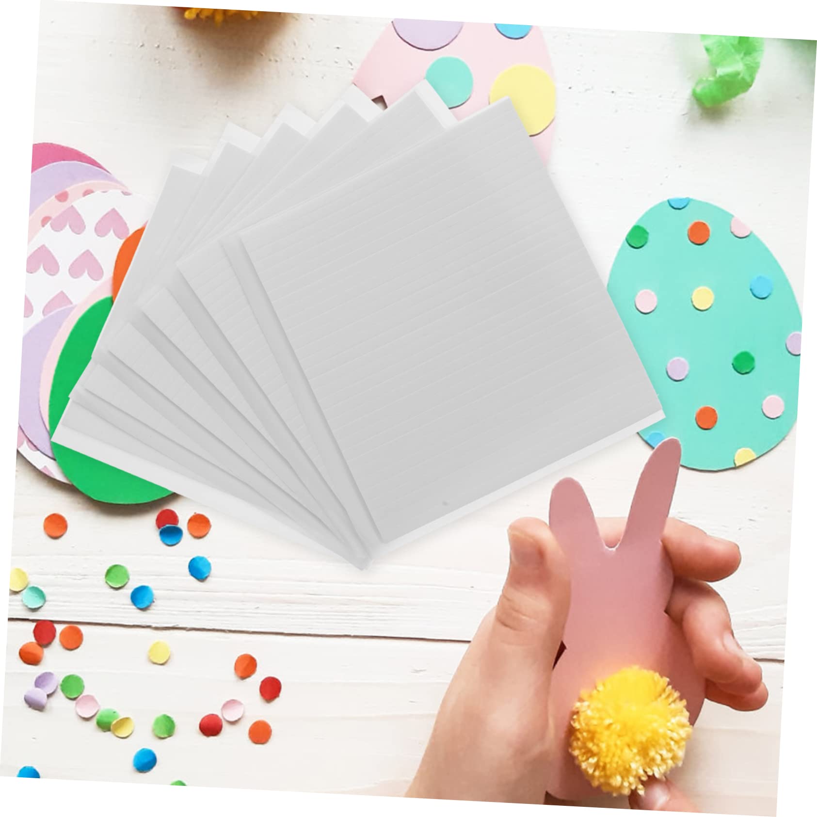 DOITOOL 3 Series Tiras De Cinta De Doble Cara Eva Pegajoso Relleno De Espuma Banda Lado Ser Tira De Cinta Autoadhesiva Tiras Adhesivas Para La Fabricación De Tarjetas 6 Hojas*3