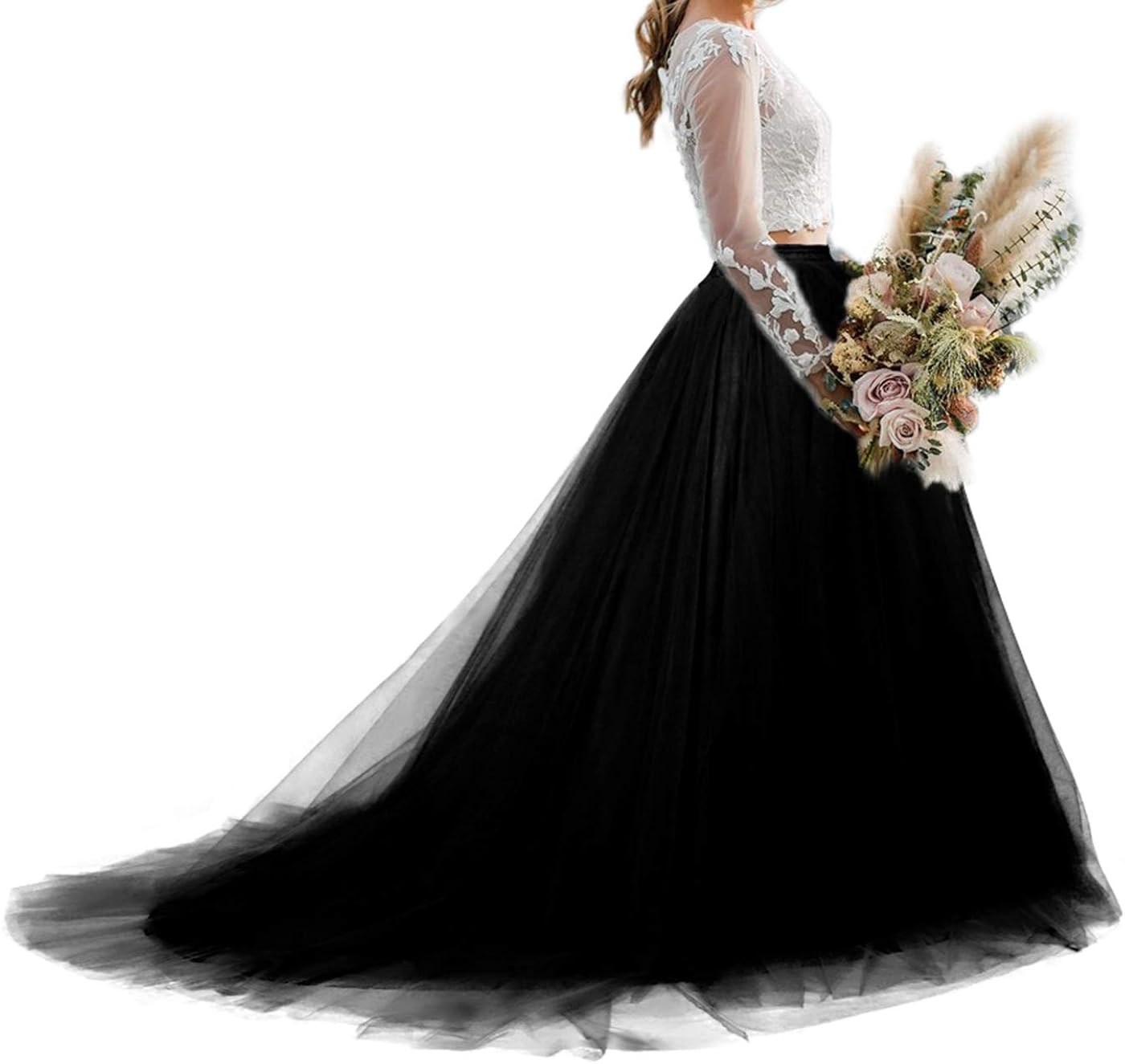 a line wedding skirt