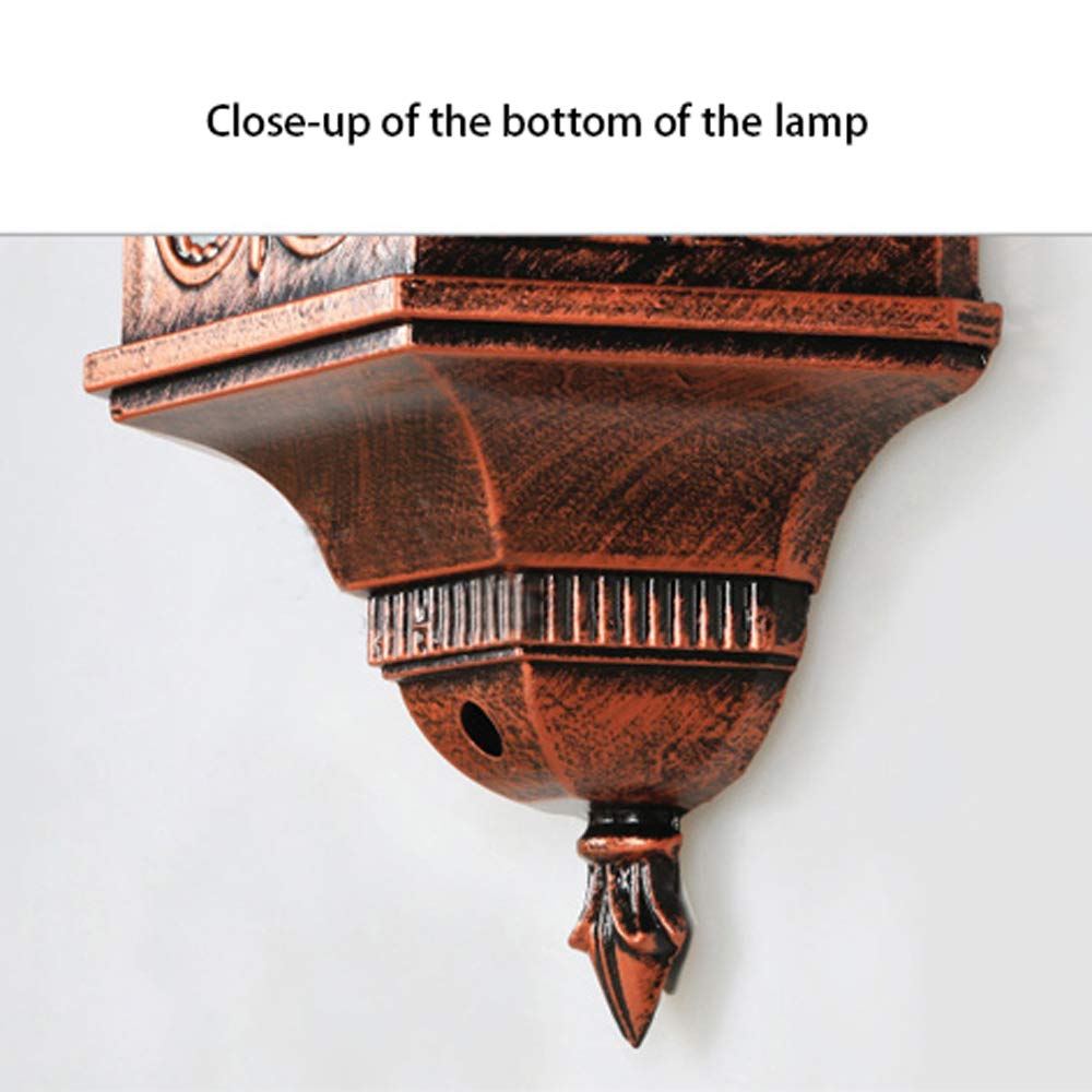 Aluminiowa lampa ścienna, wodoodporna pojedyncza głowica LED, E27, szklany klosz, wewnętrzne wewnętrzne oświetlenie wewnętrzne dekoracyjne do świateł ogrodowych, sypialni, lampka nocna, salon