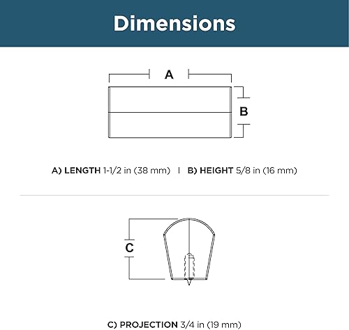 Miniatura 8 de Franklin Brass P43969K-CZ-CP - Pomo de gabinete de arco moderno de 1.496 in (1.496 in) de bronce champán (paquete de 5)