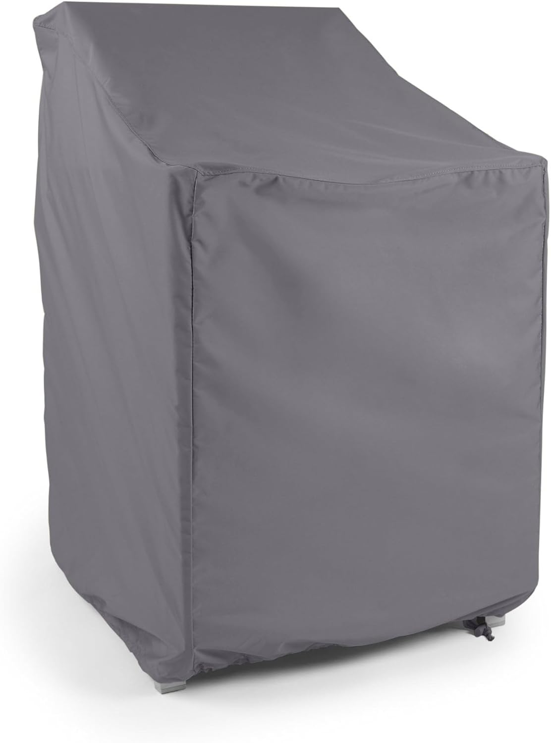 Covermates Elite Outdoor Stacking Chair Cover – Water-Resistant Polyester Patio Chair Protector, Drawcord Hem, Mesh Vent, Fits Most Garden & Deck Chairs, 28W x 34D x 52H, Khaki