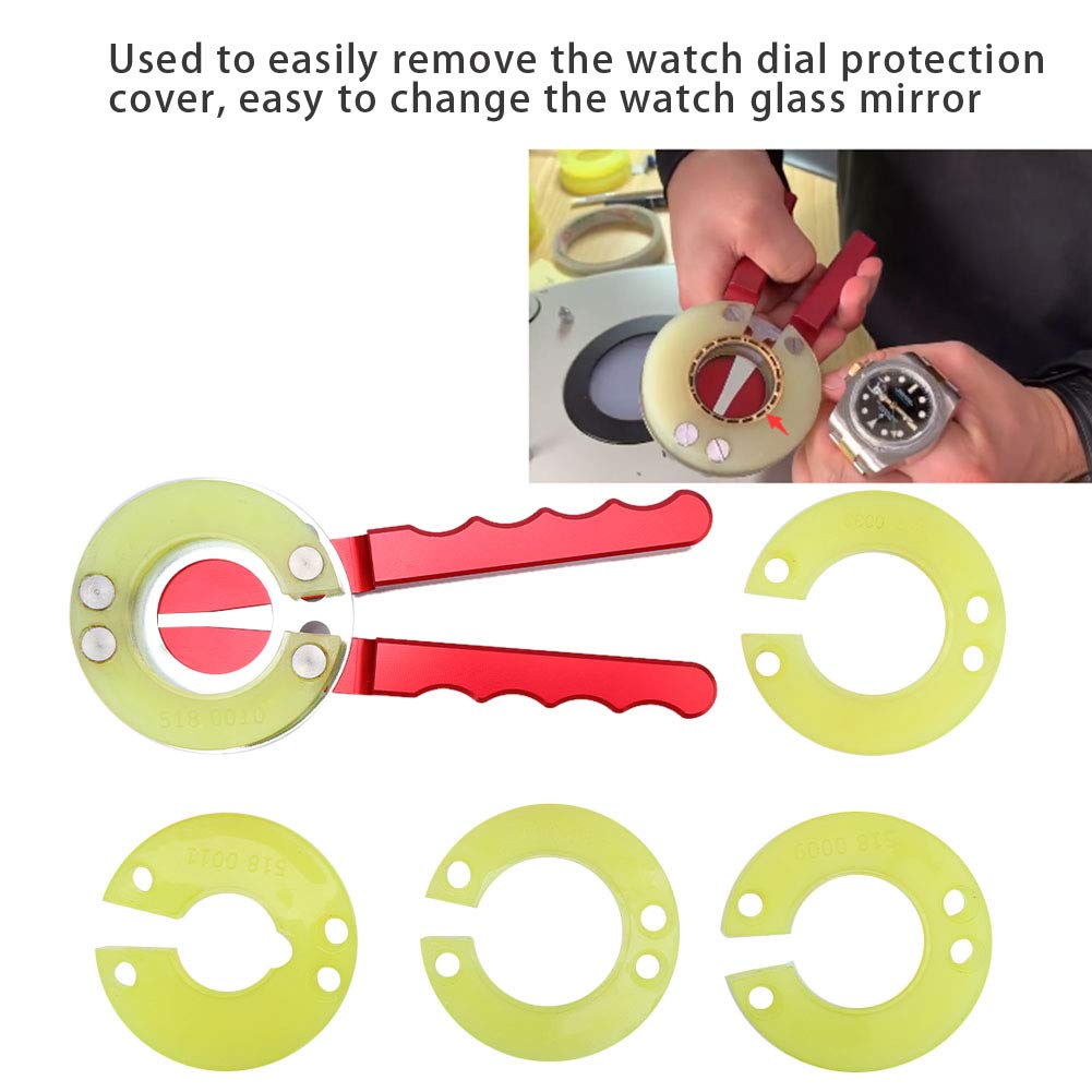Boquite Valentinstag Karneval Uhr Lünette Ringöffner, Professional 4 Arten Removal Tool Uhr Repair Tool Zubehör für Uhrmacher