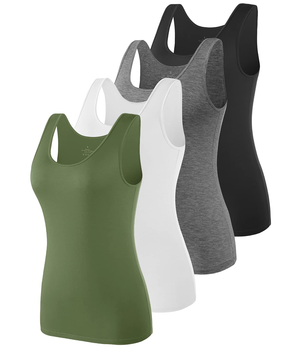 vislivin Camisetas sin Mangas Casuales elásticas Supersoft Camisole para Mujer