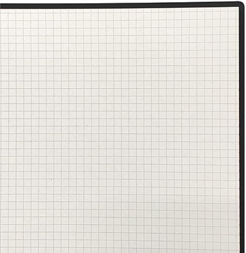 Miniatura 2 de Cuaderno japonés de acordeón premium, álbum de recortes, perforado, A4, cuadrícula, negro