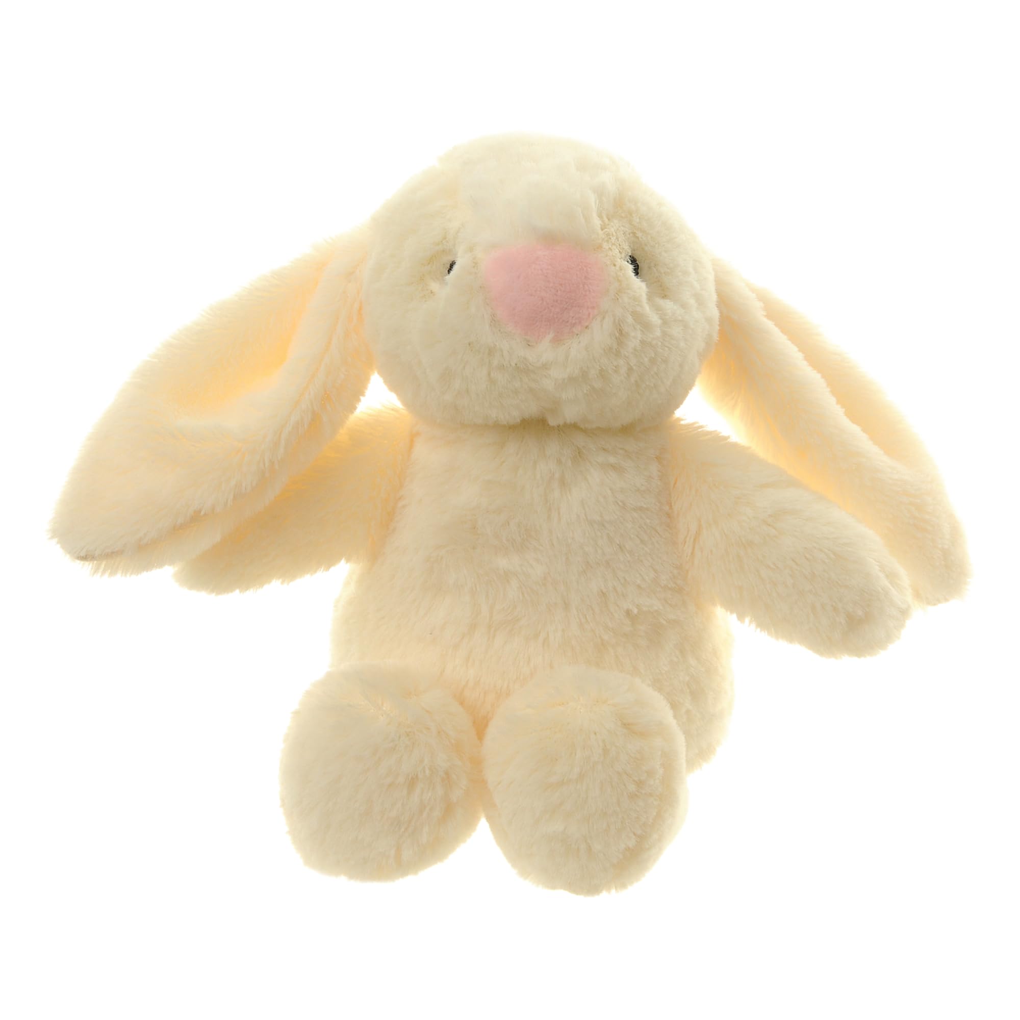 Ziggle Baby Toy  Bunny Teddy for New Born  Soft Plush Toy for Girl or Boy  Recycled Eco Friendly Newborn Gift  Small Bunny Soft Toy 17cm