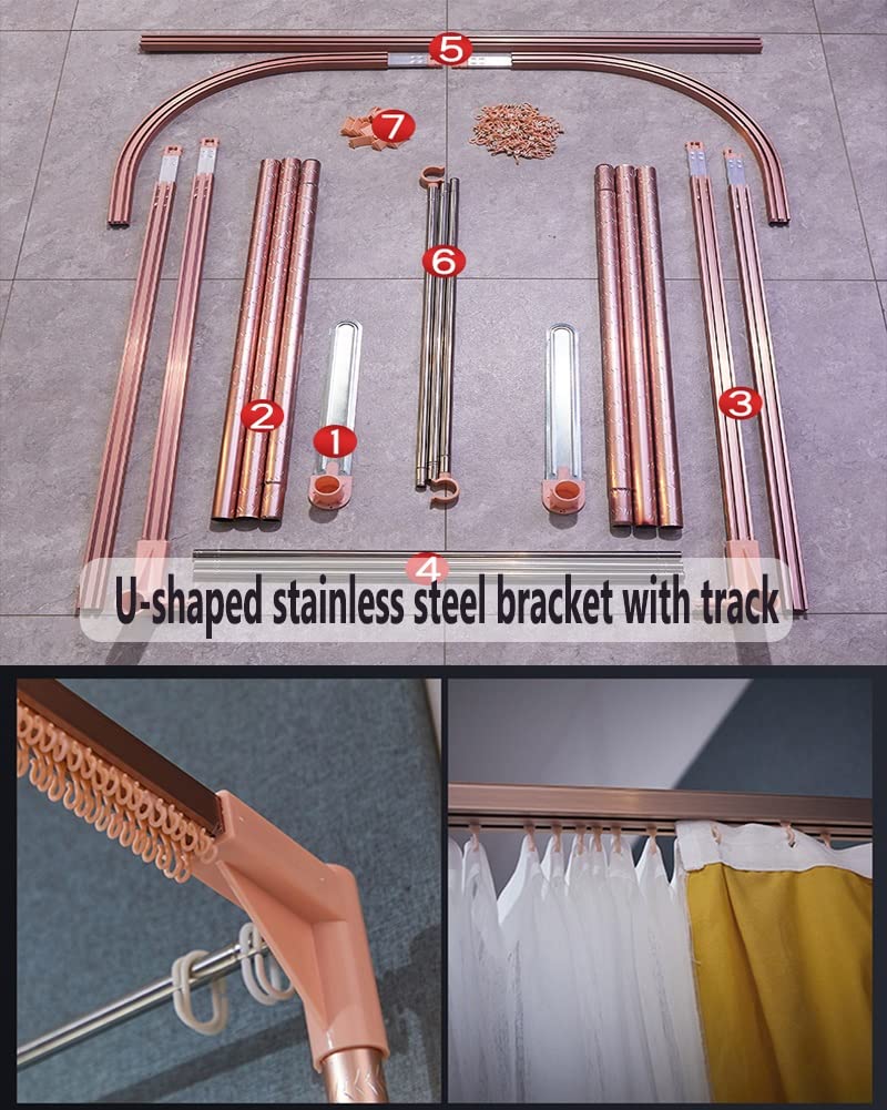 Betthimmel, Moskitonetz für Zwilling, Queen-Size-Bett, King-Size, doppellagig, staubdicht, verdunkelnd, luxuriöser Bettvorhang mit Halterung (Farbe: Grün, Größe: 180 x 200 cm)
