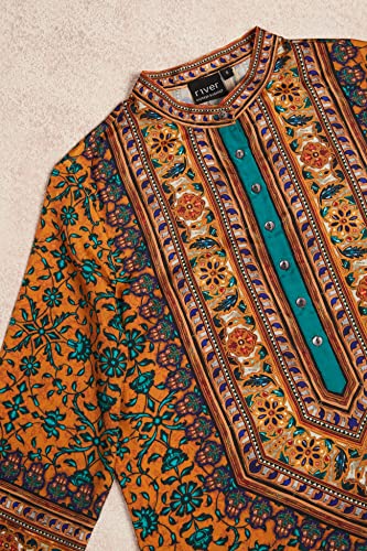 Image of RIVER by Rajdeep Ranawat Premium Designer Women's Floral Print Salwar Suit Set With Dupatta
