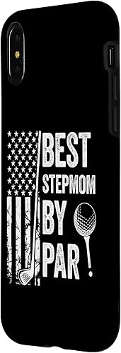 Miniatura 2 de iPhone XXS Best Stepmom By Par USA Flag Golf Mother's Day Golfing Mom Case