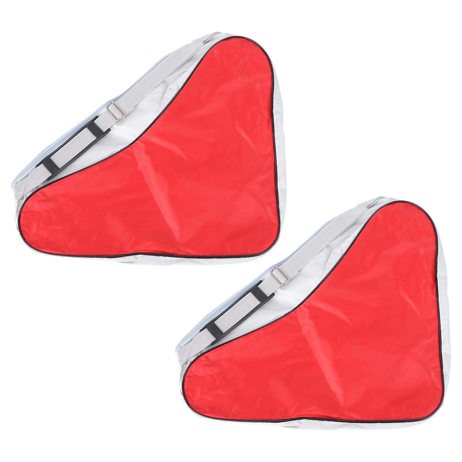 KOMBIUDA Skate Bag Set 2 Pcs Mesh Skating Tote Bag Shoulder Pouch for Ice Skates Fashion Design