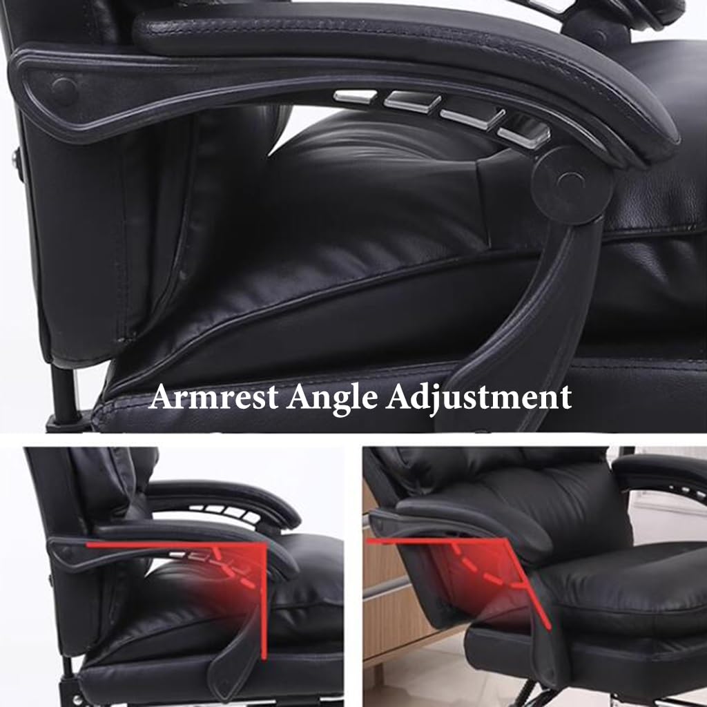 Amazon.co.jp: エグゼクティブオフィスチェア、PUレザーリクライニング
