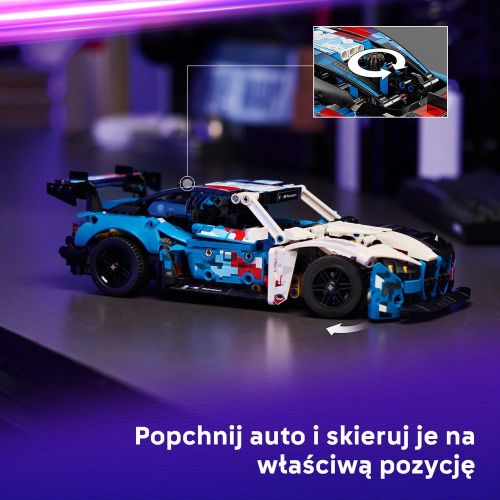 LEGO Technic Samochód wyścigowy BMW M4 GT3 EVO 42226 | Model samochodu, klocki konstrukcyjne, prezent dla fana motoryzacji 11+, zestaw edukacyjny dla dzieci, 747 elementów