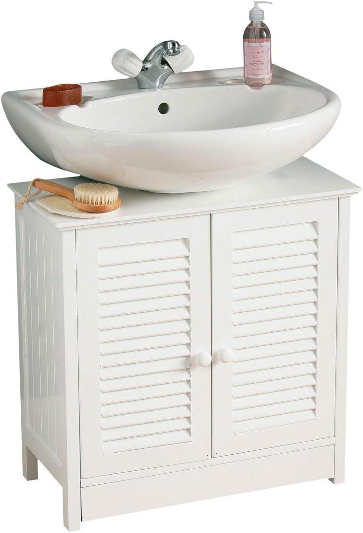 Premier Housewares Bathroom Under Sink Unit Double Shutter