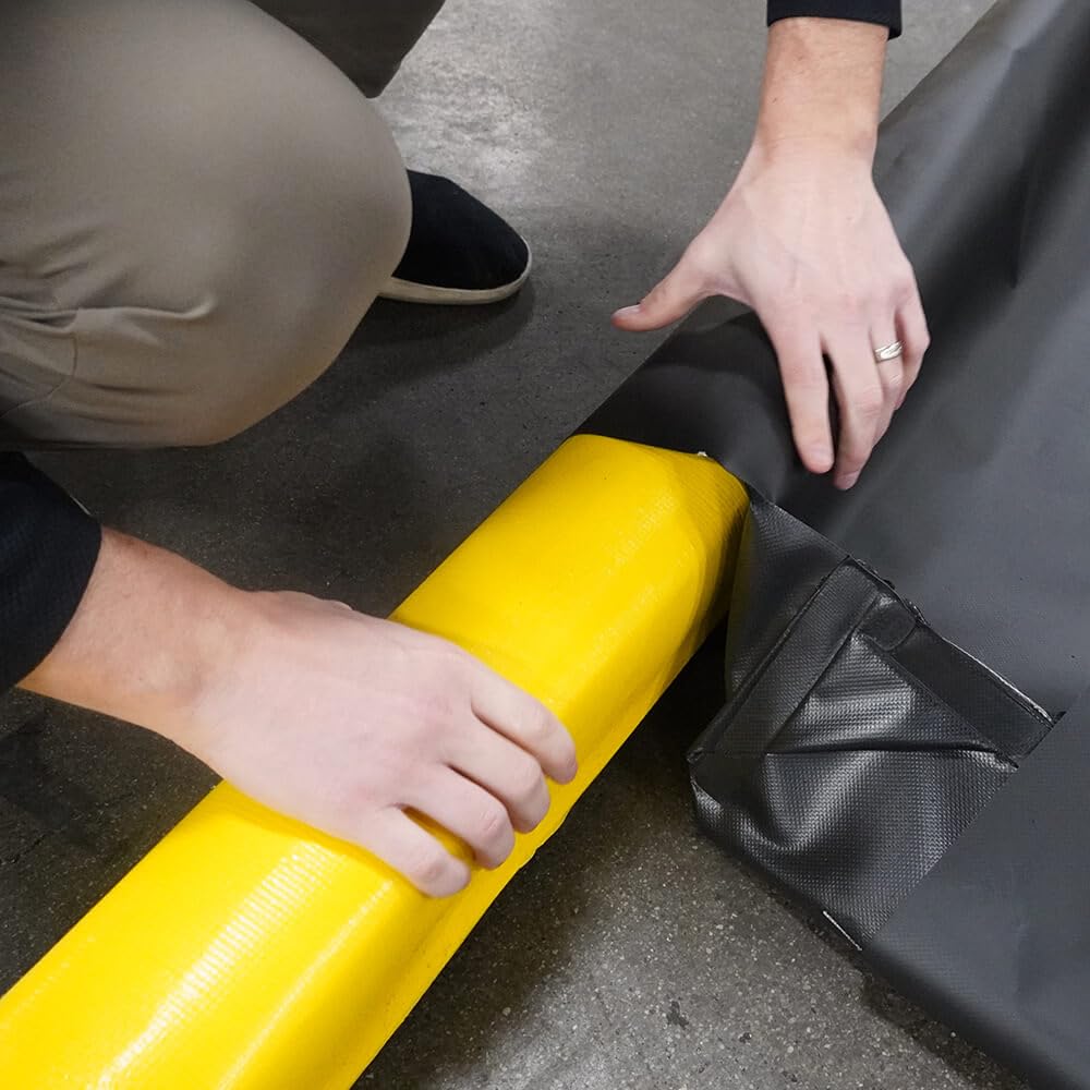 Black Diamond Stinger Spillpal Foam Wall Berm, 4'x4', Black, Compact, Versatile, Protection Equipment