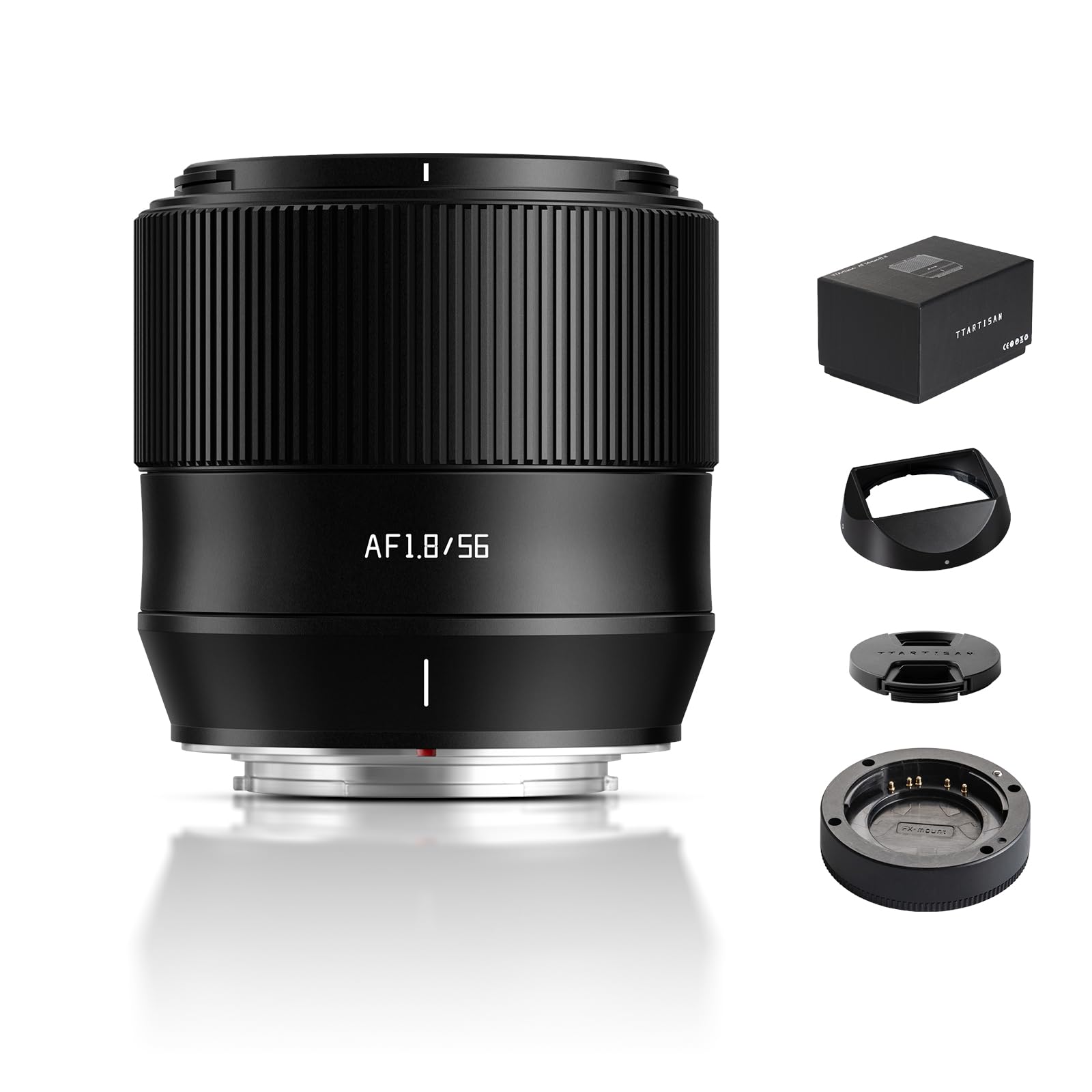 TTARTISAN AF 56 mm F1.8 per obiettivo Fuji X-Mount, APS-C 56 mm f/1.8 Autofocus Prime STM Obiettivi (X-Mount)