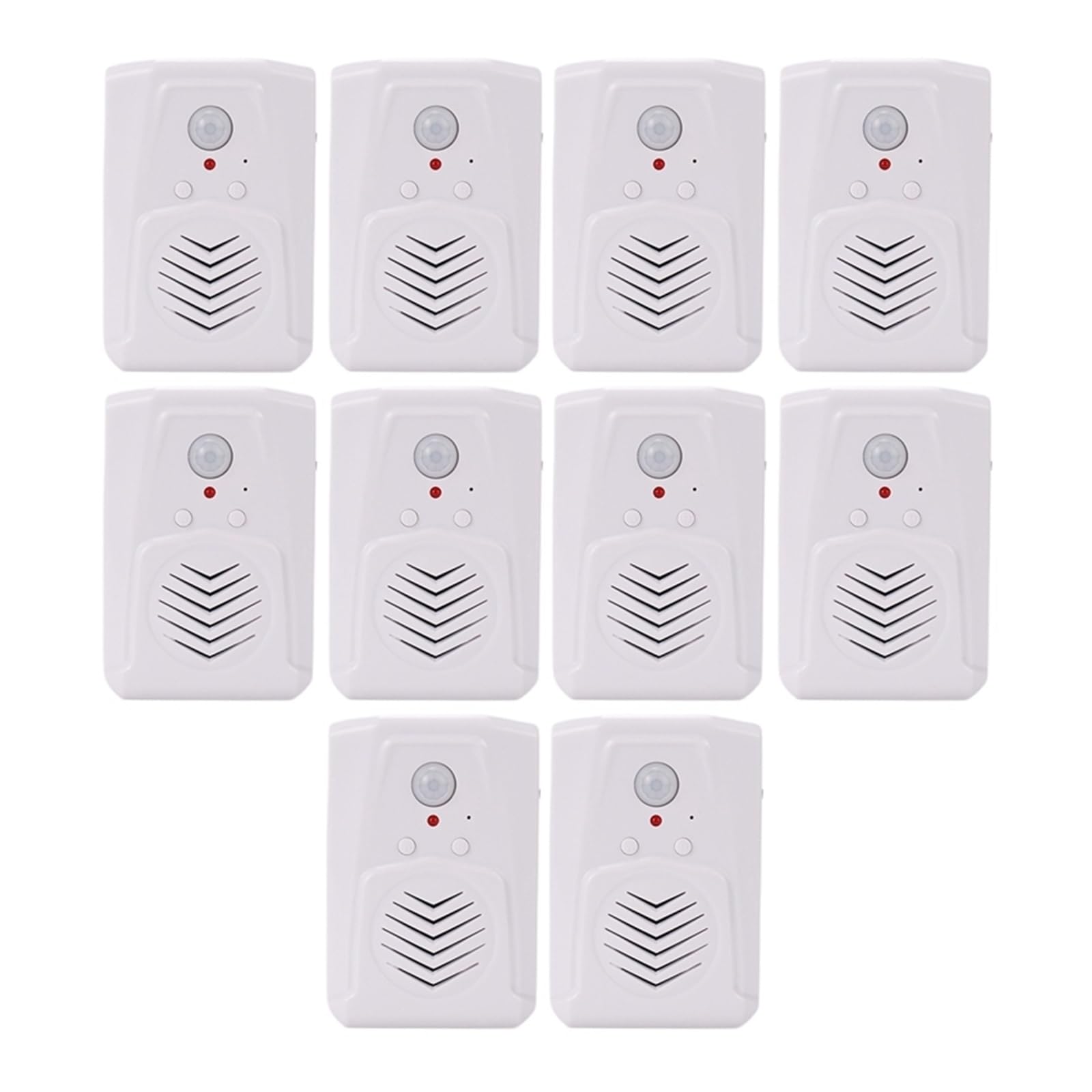 THikk Sensore di Movimento 10X Interruttore Campanello for Porta MP3 Campanello a infrarossi Sensore di Movimento PIR Wireless Prompt vocale Allarme Ingresso Benvenuto