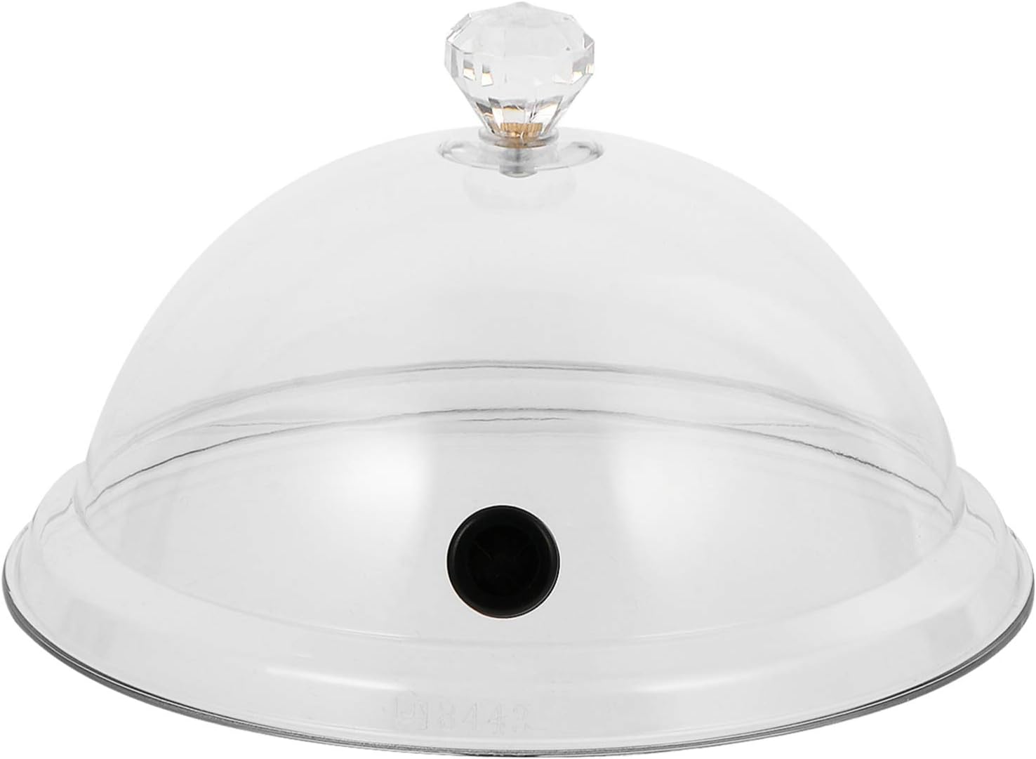 Hemoton 10.23 Inch Transparent Smoky Food Cover Protective Cloche for Buffets Weddings Parties Food Serving Shield