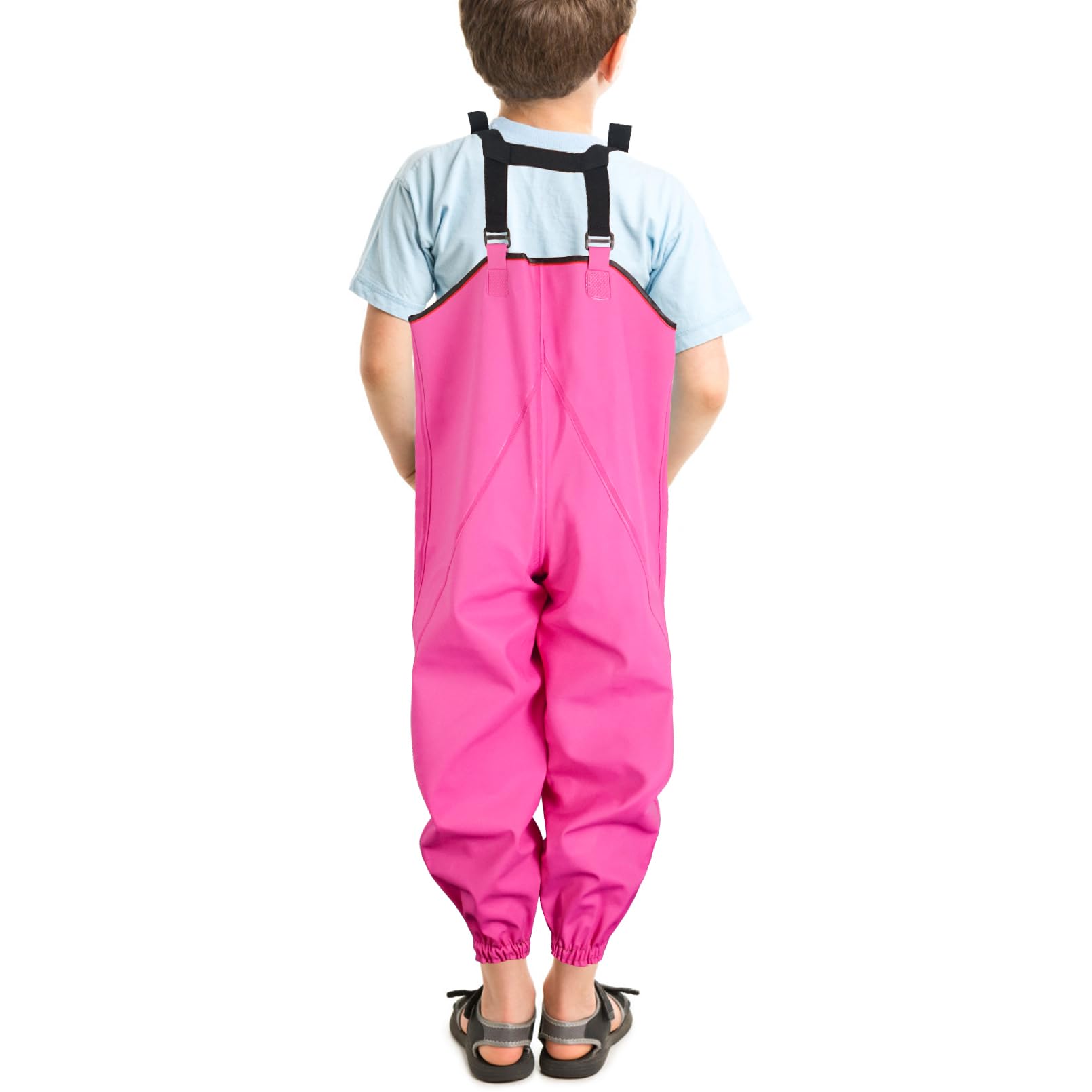 Luwint Pantalones de lluvia impermeables para niños, ligeros, para exteriores, pantalones de lluvia a prueba de suciedad, pantalones de nieve para niños y niñas
