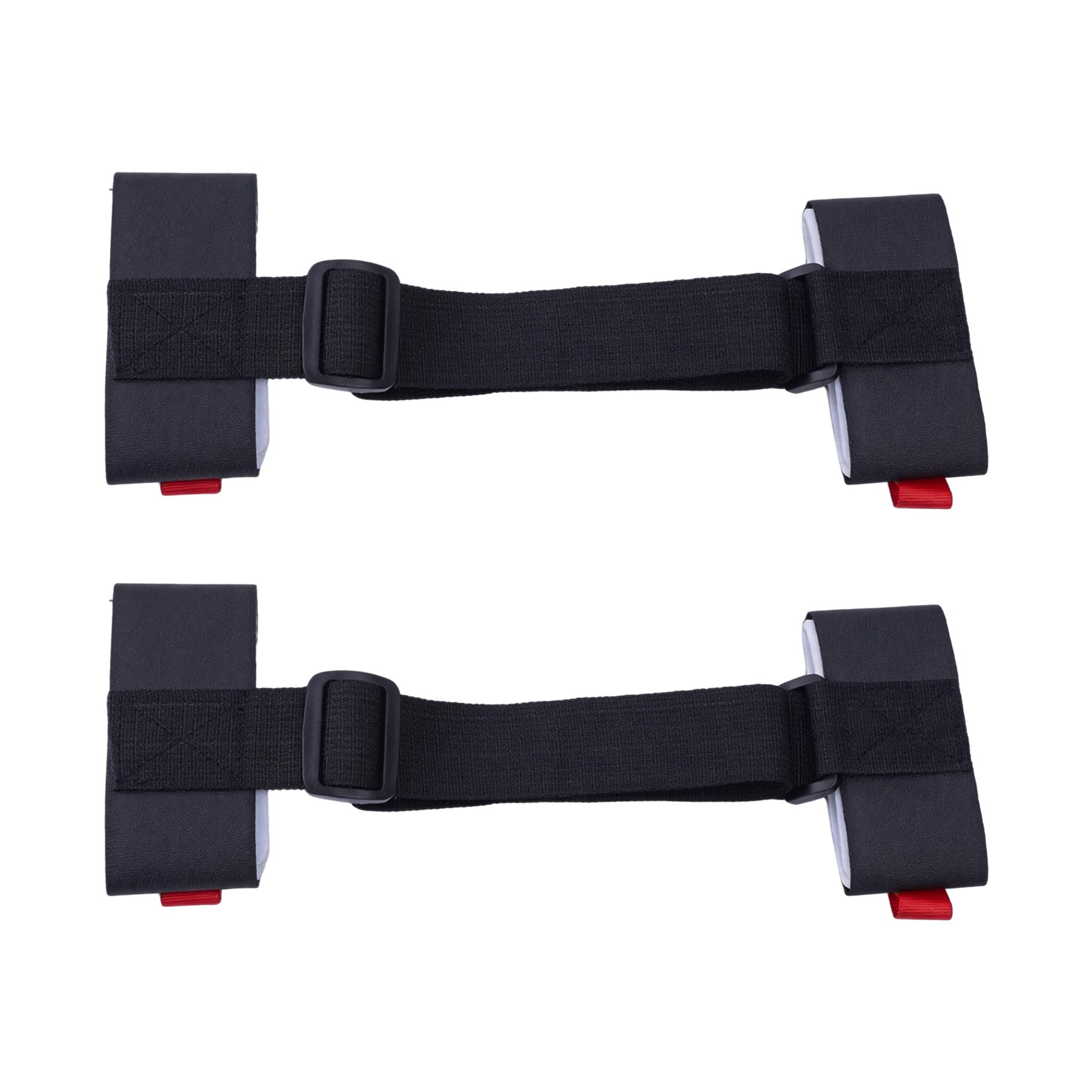 2 Pièces Bandoulière de Ski, Porte-Épaules Réglables avec Boucle Rembourrée, Noir