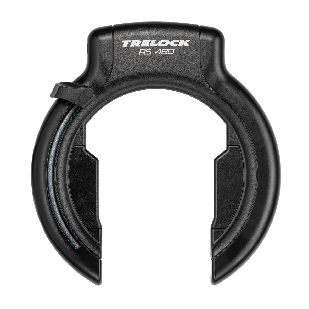 TRELOCK Lucchetto per telaio RS 480 AZ + catena da infilare ZR 355 100/6 con borsa da sella – apertura larga 70,7 mm
