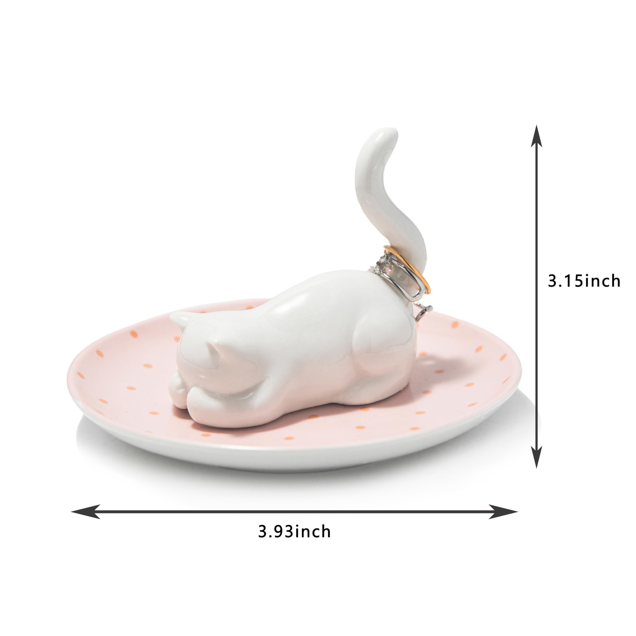 Amazon.com: Lynagert Cat Ring Holder Ring Dish Ceramic  display picture 1