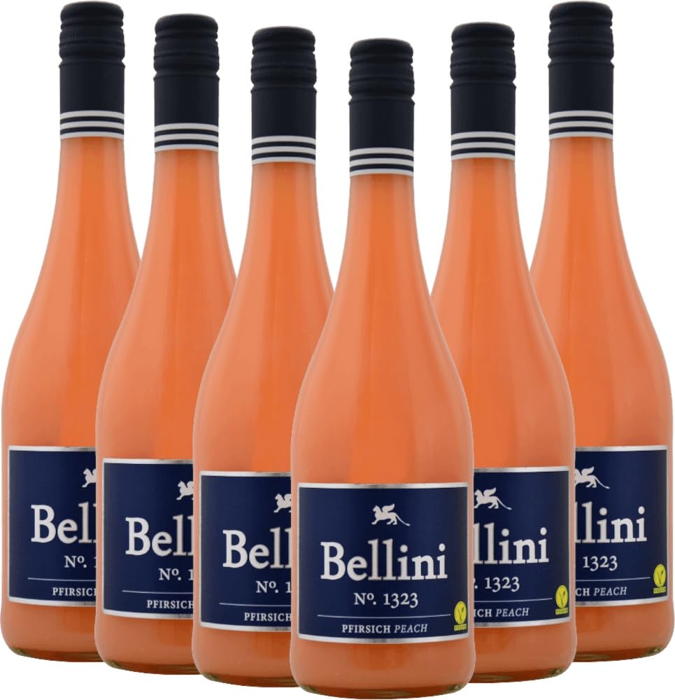 Bellini No. 1323 Pfirsich - P&P Weine - 6 x 0,75l VINELLO - 6er - Weinpaket inkl. kostenlosem VINELLO.weinausgießer