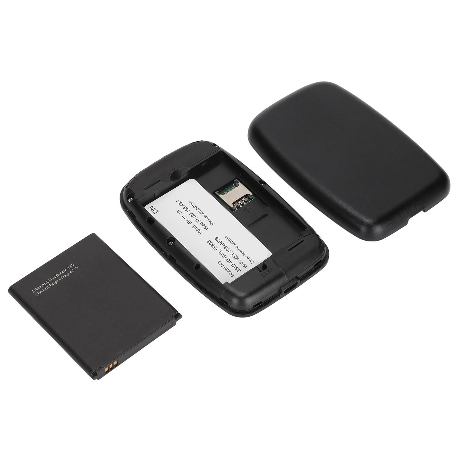 Router Portatile 4G LTE Hotspot WiFi M3-5 - Velocità 150Mbps, Bande B1/B3/B5/B40, Batteria 2100 MAh, Con Cavo, Per Viaggi E Casa