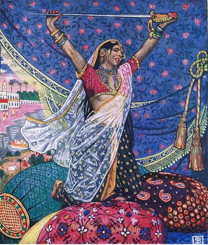 Tableau impressions d'art mural vintage par Byam Shaw poster de décoration 60x90cm