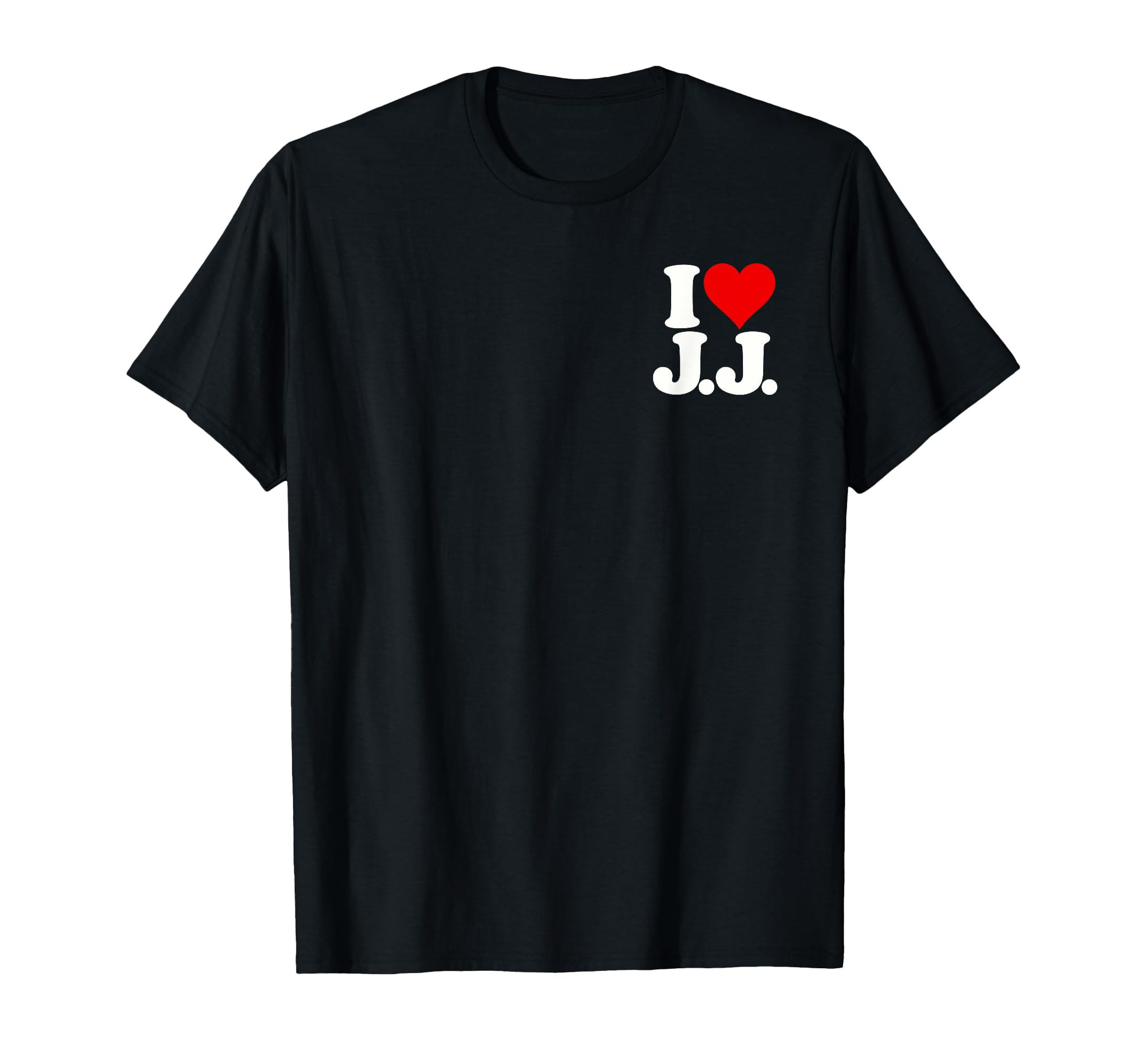 Amazon | I LOVE HEART J.J. JJ J J イニシャル Tシャツ | T