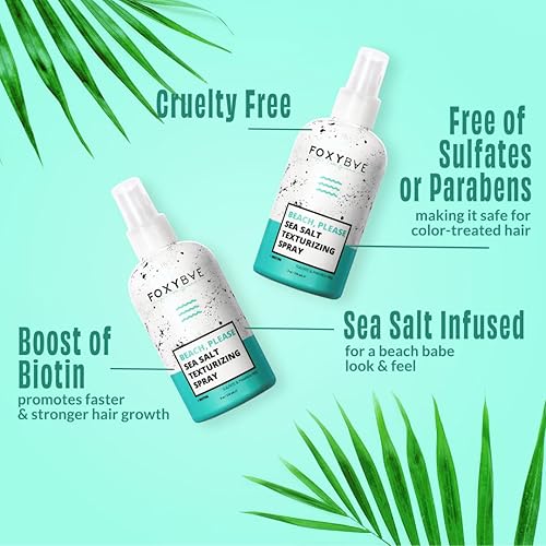 Miniatura 4 de FoxyBae Sea Salt Spray for Hair - with Biotin - Texture, Texturizing, Volumizing, Thickening - for Men & Women - 8 Fl Oz