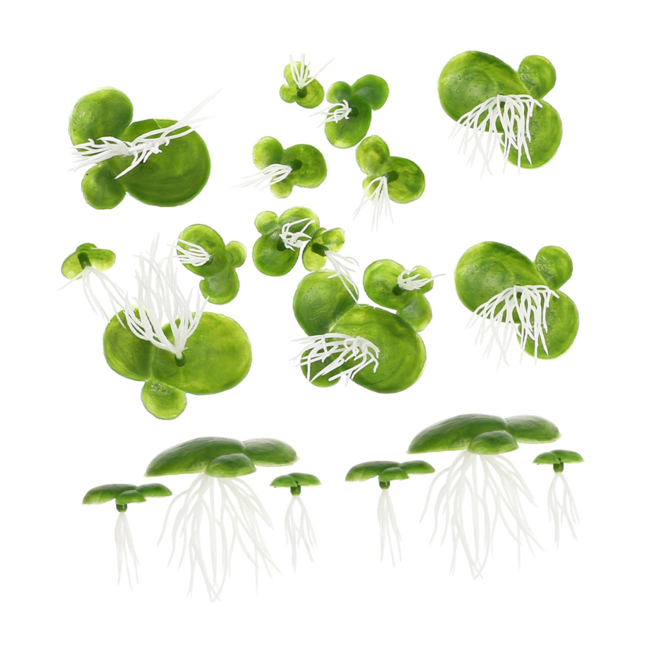 ABOOFAN 360 Piezas lenteja de Agua de plástico Planta Artificial Plantas Artificiales Decoraciones de peceras Plantas de Acuario Artificiales Acuario Plantas flotantes el plastico