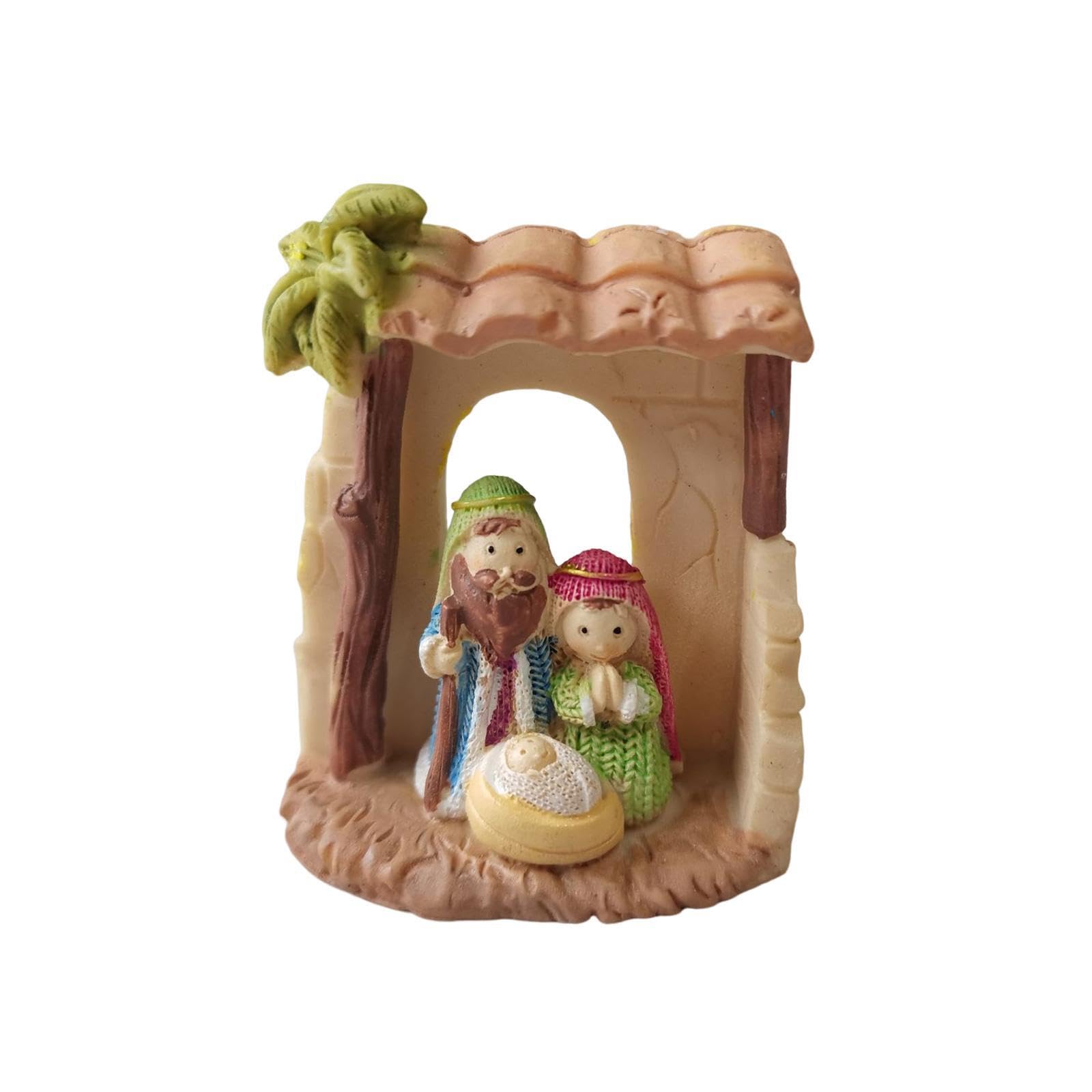TWISAXC Unique Gift Jesus Figure Religious Gift Collection For Family Decor And Celebration Throughout Year Jesus Family FigurineThis Is Statue Of Statues And Figurines Home, light, 6.5x3x7.5cm