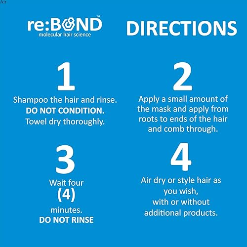 Miniatura 8 de REBOND MOLECULAR HAIR SCIENCE Leave In Miracle Bond - Juego de máscaras de construcción, incluye 1-3 oz (3.0 fl oz) y 1 tamaño de viaje, 0.3 fl oz