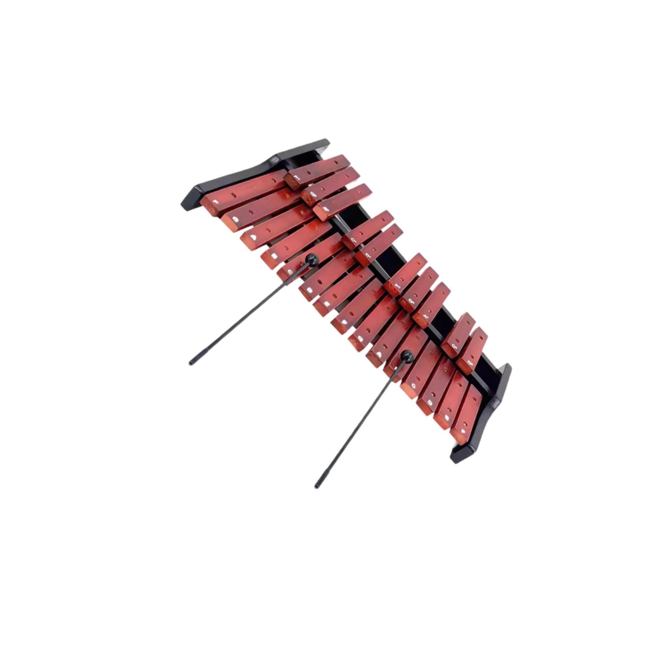 Xilófono soprano de Para madera Glockenspiel con 25 teclas, fabricado para niños. Promueve la música segura. Este instrumento musical infantil es, Imitación con bolsa, 58x47x8cm