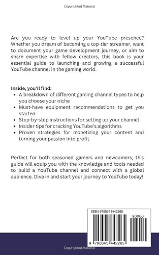 YOUTUBE SETUP ESSENTIALS for Gaming and Game Development: A Step-by-Step Guide to Setting Up and Gro