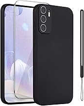 ATISIJIE Funda para XiaoMi RedMi Note 10 5G,con Muñequera y 1 Protector Pantalla Vidrio Templado HD,Carcasa Anti-Choques y Anti- Arañazos,Funda Silicona para XiaoMi RedMi Note 10 5G,Negro