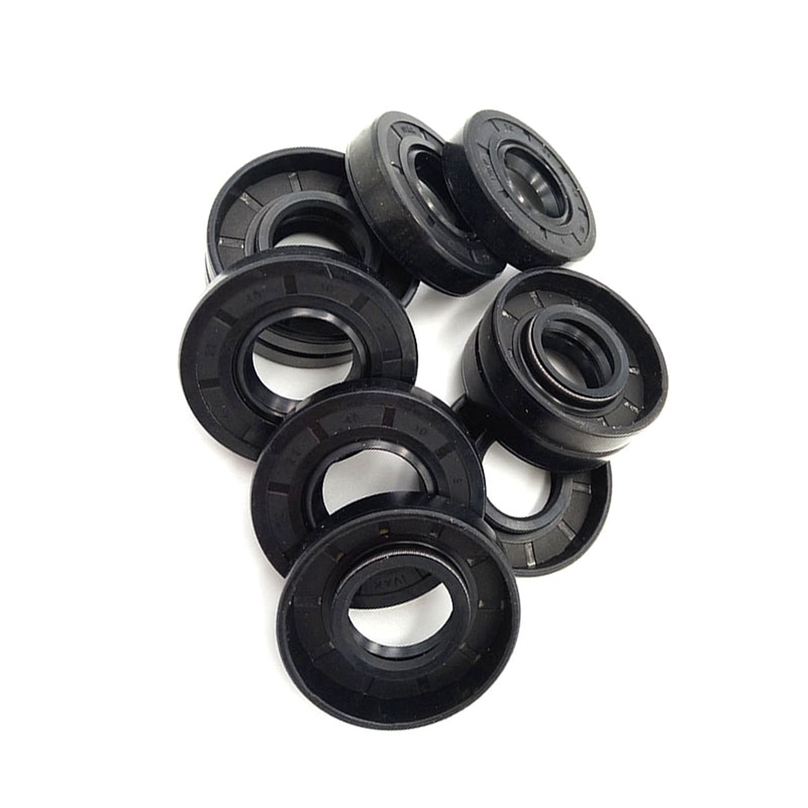 2 Paraoli NBR 60x110x10mm - Doppio Labbro Con Molla, Nitrile, Per Alberi Motore E Applicazioni Industriali