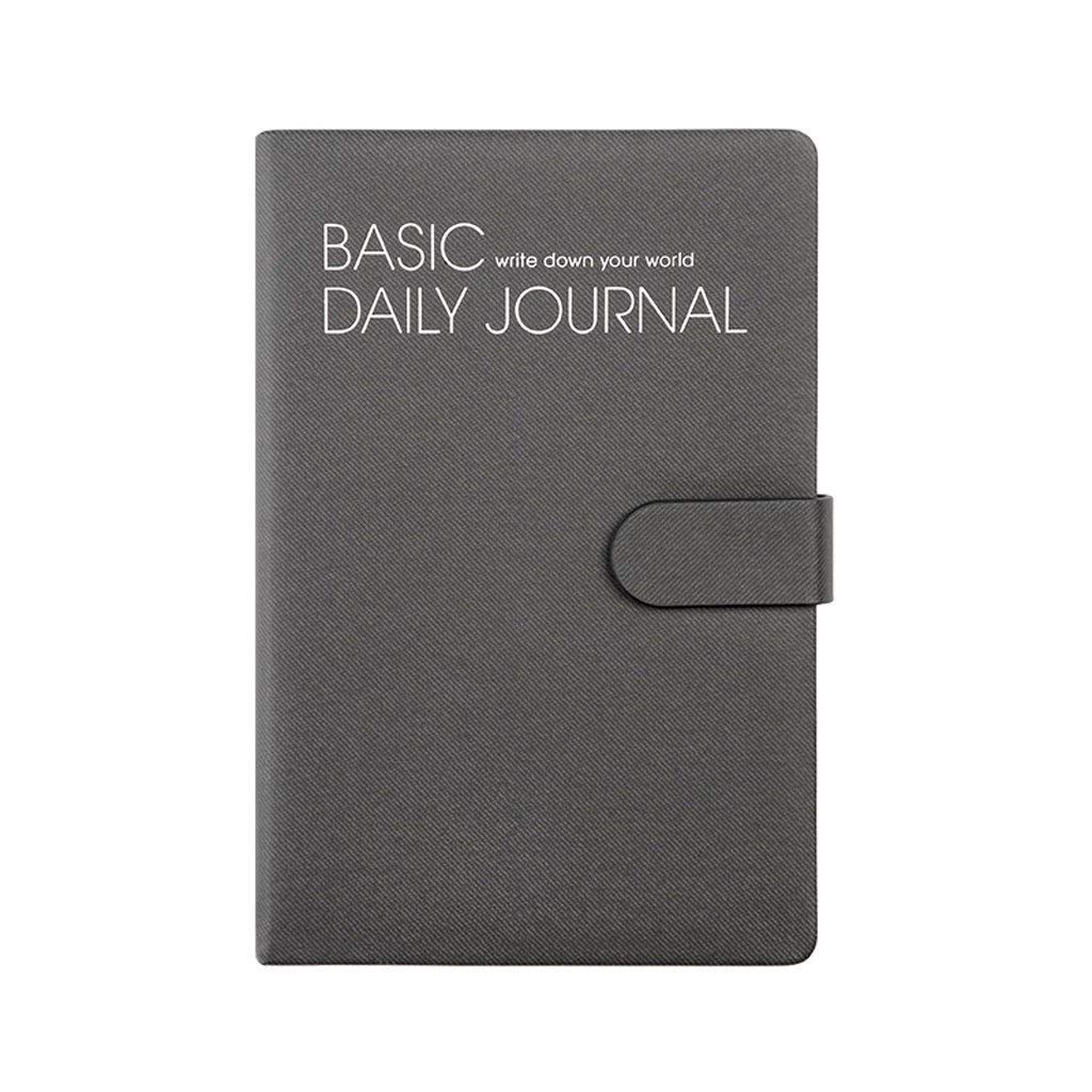 Journal Business Simple Multi-Fonctions Notebook Horizontal Ligne de Ligne Creative Papeterie Creative Papeterie Office Notepad (Color : Gray A)