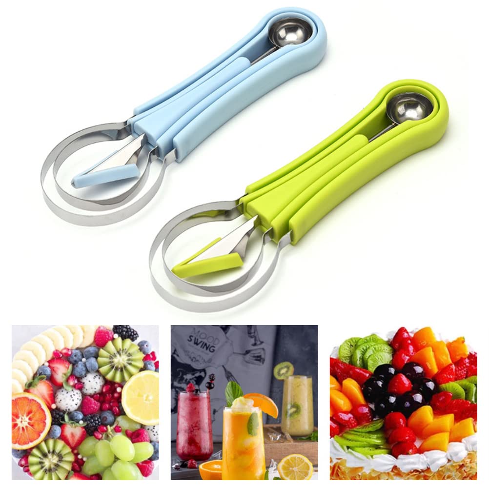 Recogedor De Frutas De Acero Inoxidable – Saca Bolas De Sandía, Corta Maracuyá Y Extrae Pulpa Con Facilidad, Mango Ergonómico, Fácil Limpieza