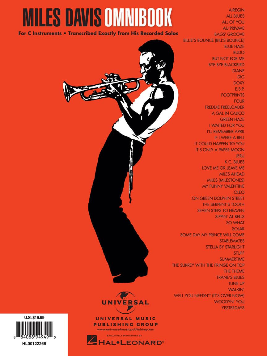 Miles Davis Omnibook [Lingua inglese]