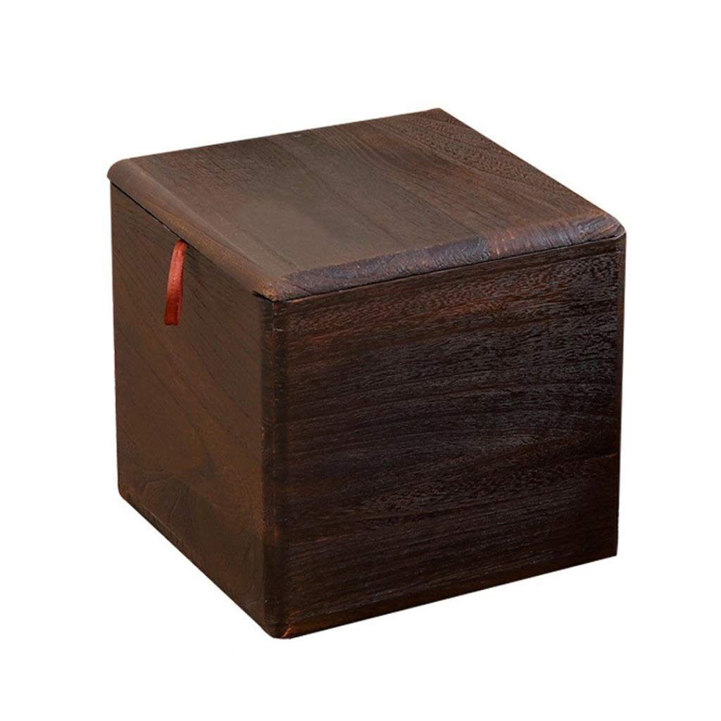 Coffre de rangement pliable et pouf cube nomade en linette