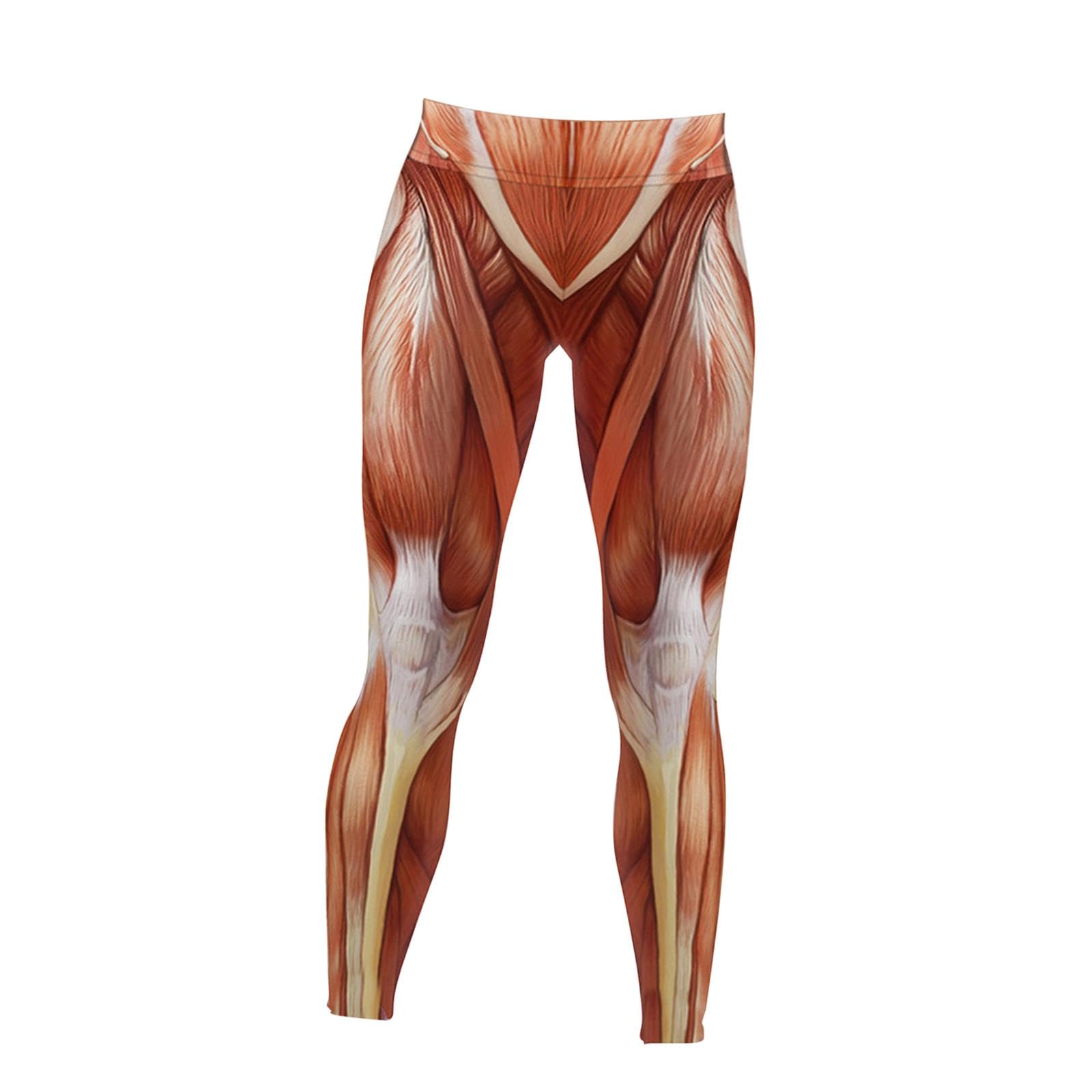 merishopp Women's Fitness Hihg Waist Muscle Printed Elastic Leggings for Running Women 2XL|Clothing Shoes & Accessories|Womens Clothing|Leggings-picture-45