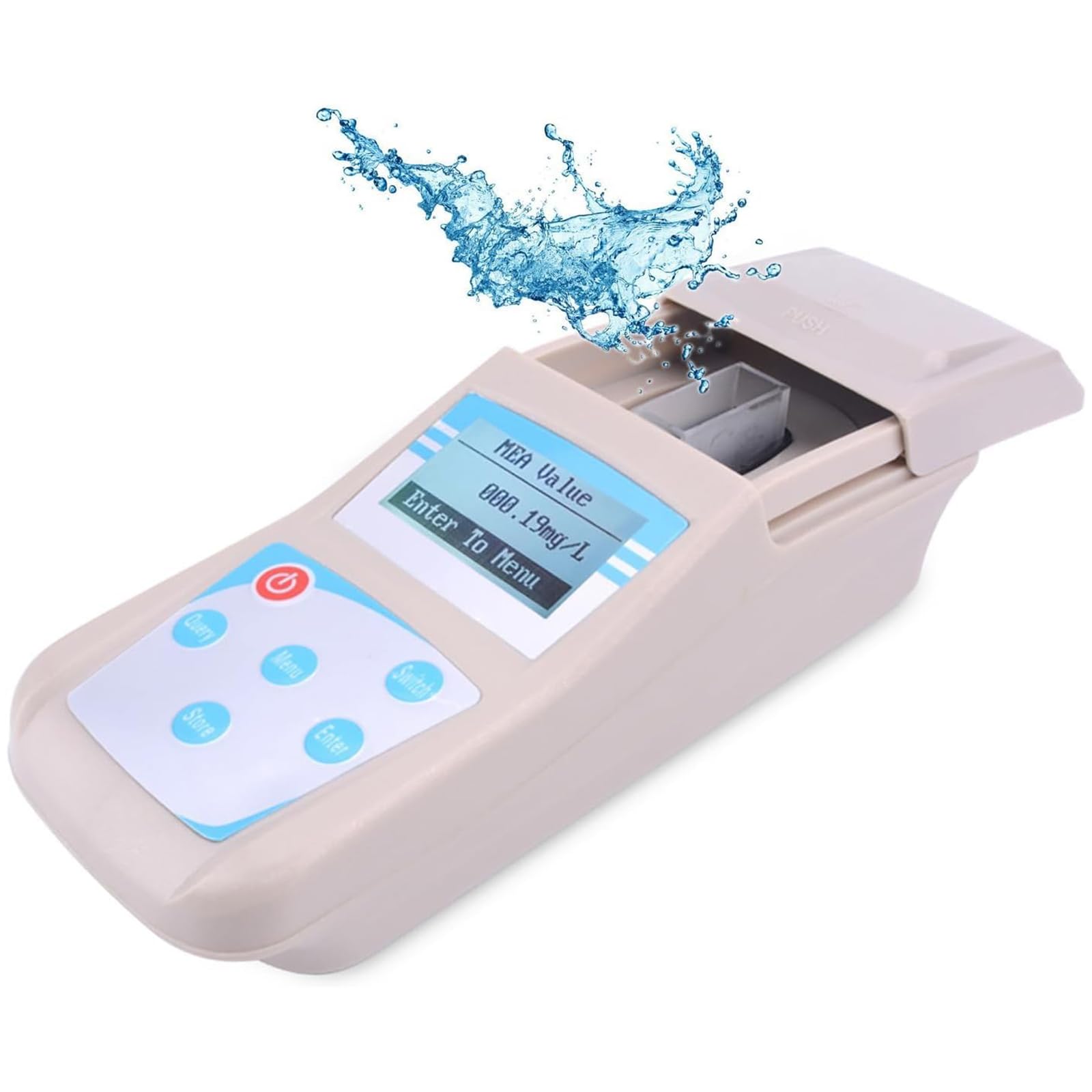 Cyfrowy tester chloru i PH, 0-5,00 mg/l detektor resztkowego chloru, 10 przechowywania danych, z walizką, do basenu, centrum spa
