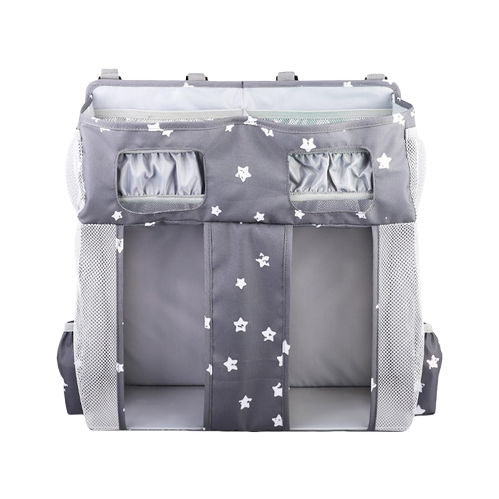 Organizador de Almacenamiento para Cama Bolsillos multicompartimento Oxford | Organizador de Pañales para Cuna con Correas para pañales bebé cuna cama y niños