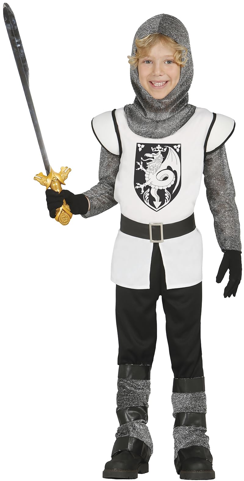 FIESTAS GUIRCA Child Medieval Dragon Knight Costume