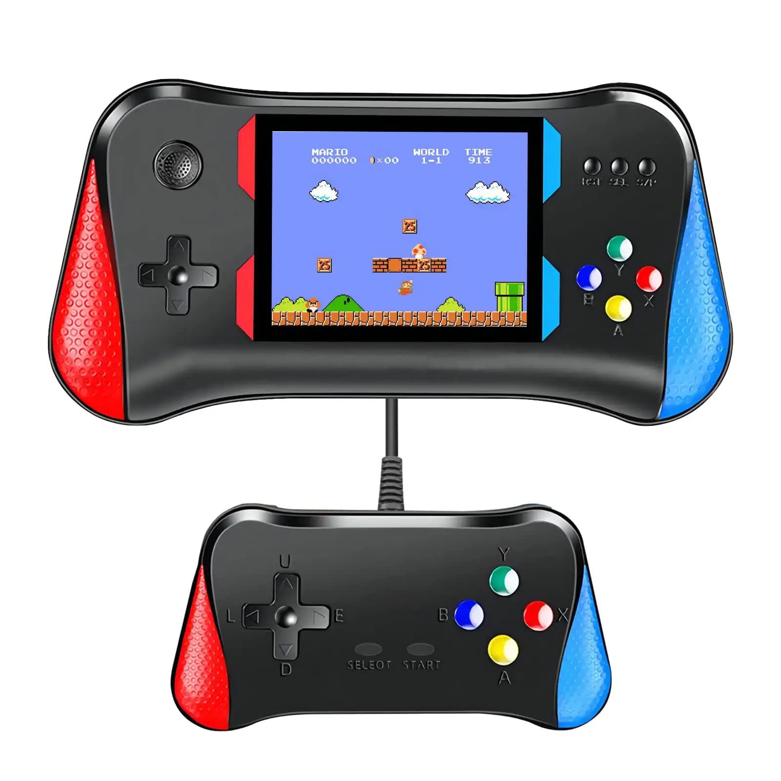 Portable Handheld Game Console for Kids Adults, 3.5 inches Large Screen Preloaded 500 FC/NES Classic Retro Video Games, 1200mAh Rechargeable Battery Support for Connecting TV and Two Players