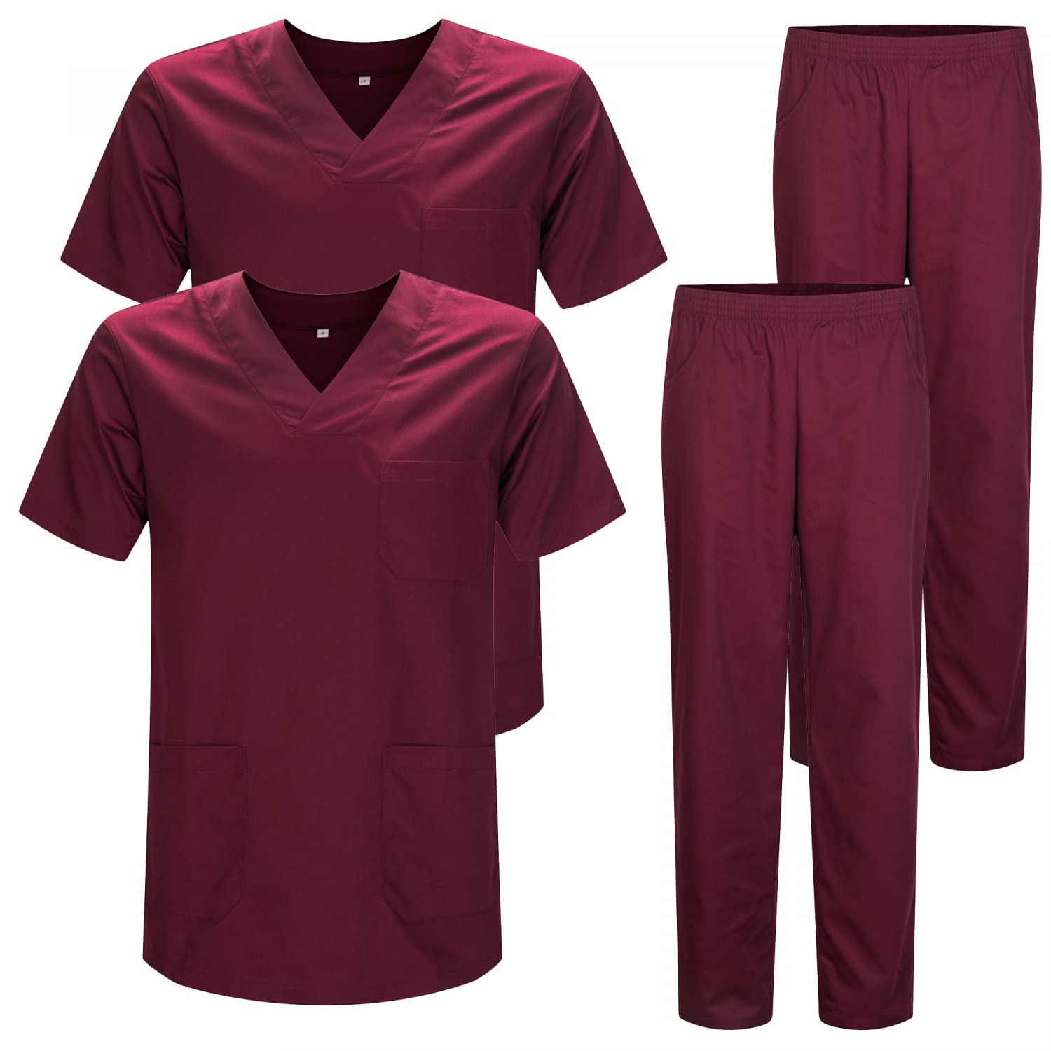MISEMIYA - Pack * 2 Pcs - Unisex-Schrubb-Set - Medizinische Uniform mit Oberteil und Hose ref.2-8178